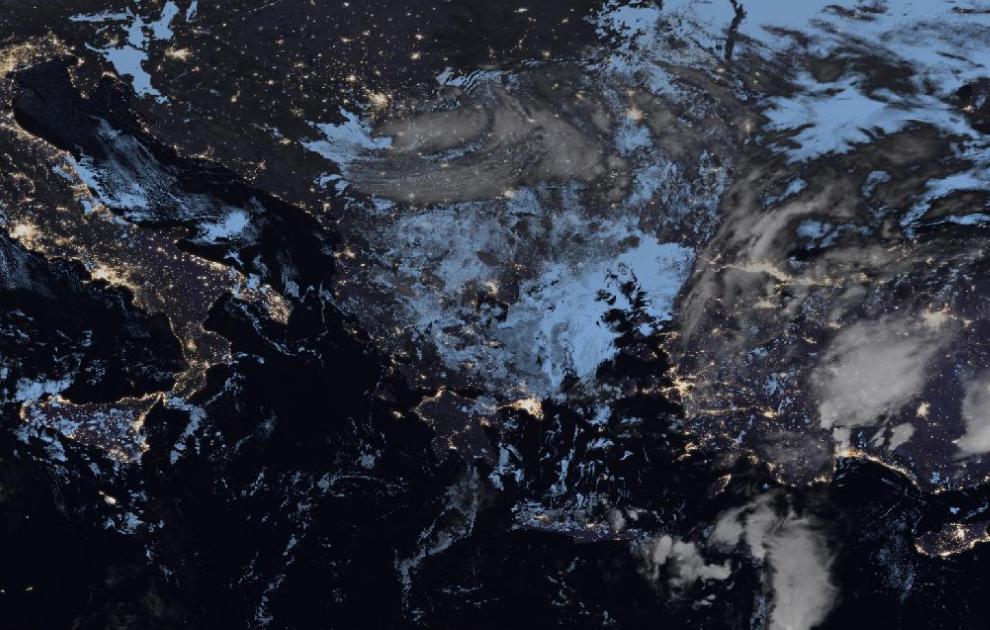 Τελευταία δορυφορική εικόνα νεφοκάλυψης