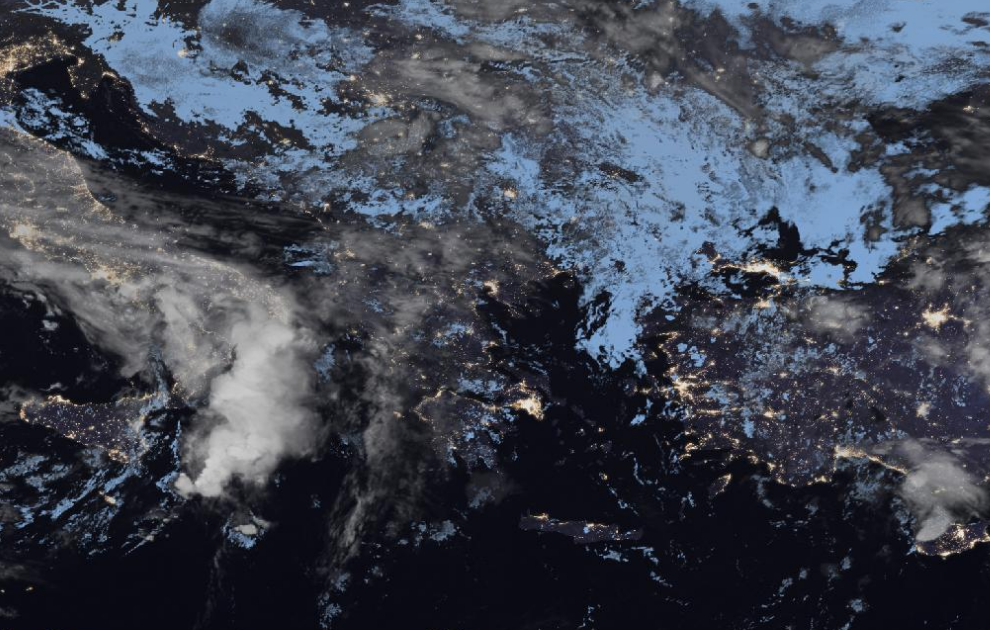 Τελευταία δορυφορική εικόνα νεφοκάλυψης