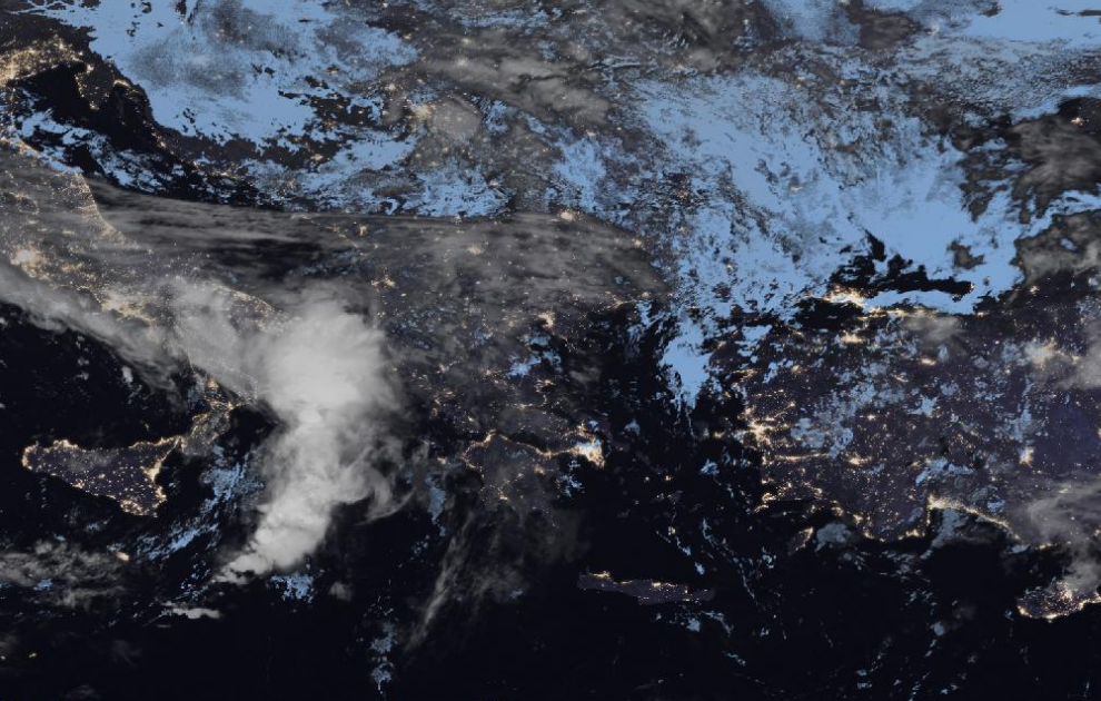 Τελευταία δορυφορική εικόνα νεφοκάλυψης