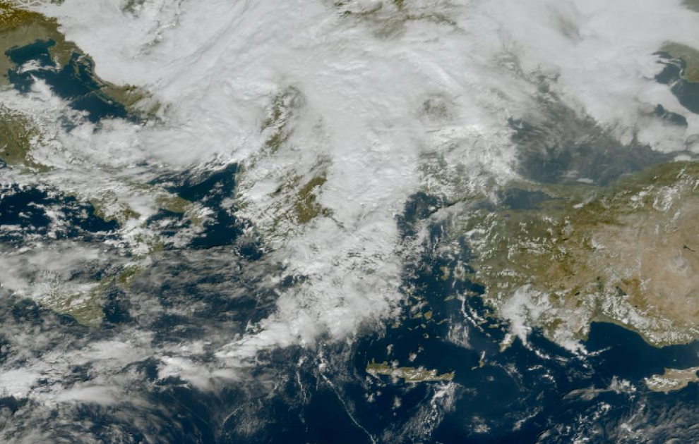 Τελευταία δορυφορική εικόνα νεφοκάλυψης