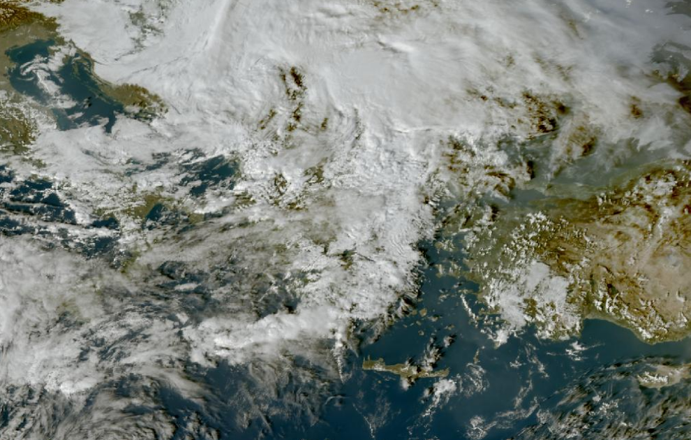 Τελευταία δορυφορική εικόνα νεφοκάλυψης