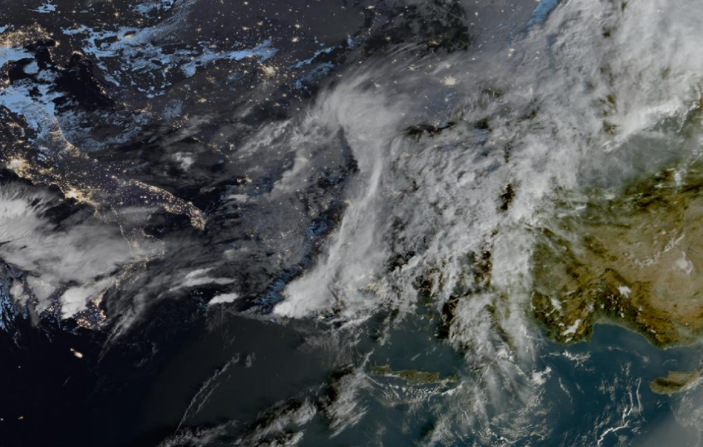 Τελευταία δορυφορική εικόνα νεφοκάλυψης