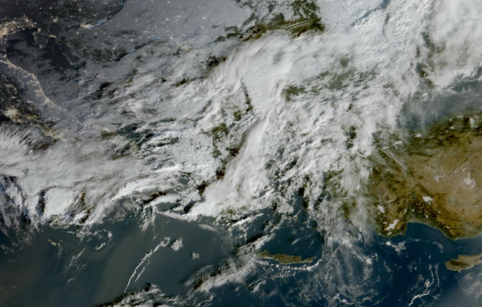 Τελευταία δορυφορική εικόνα νεφοκάλυψης