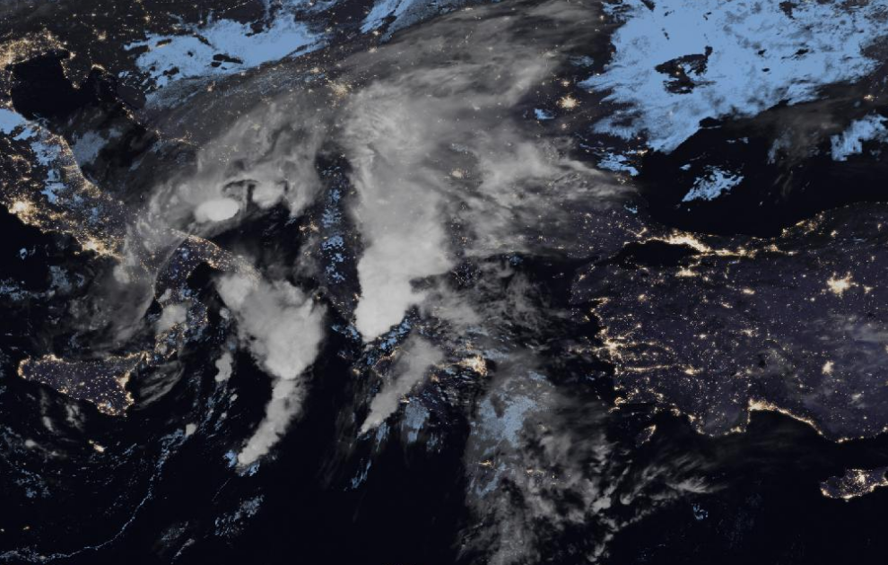 Τελευταία δορυφορική εικόνα νεφοκάλυψης