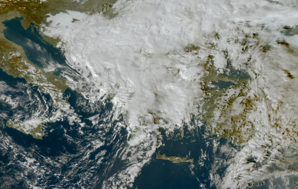 Τελευταία δορυφορική εικόνα νεφοκάλυψης