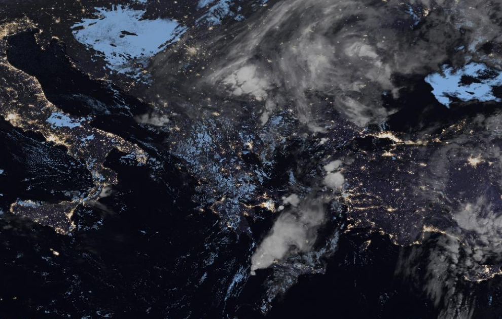 Τελευταία δορυφορική εικόνα νεφοκάλυψης