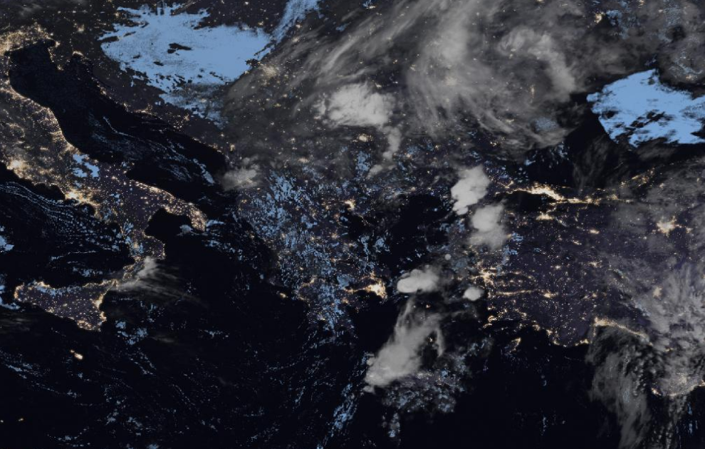 Τελευταία δορυφορική εικόνα νεφοκάλυψης