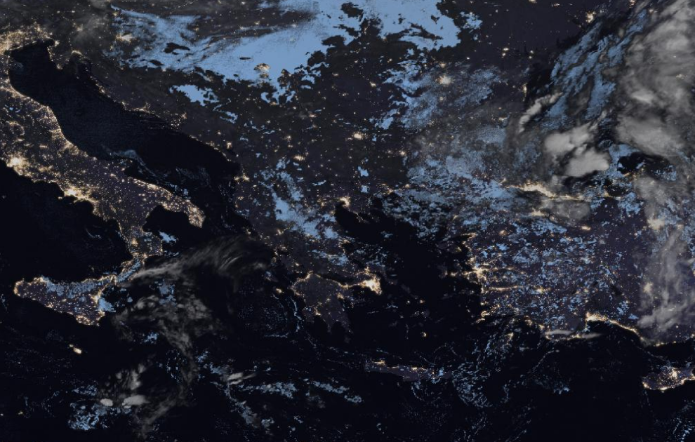 Τελευταία δορυφορική εικόνα νεφοκάλυψης