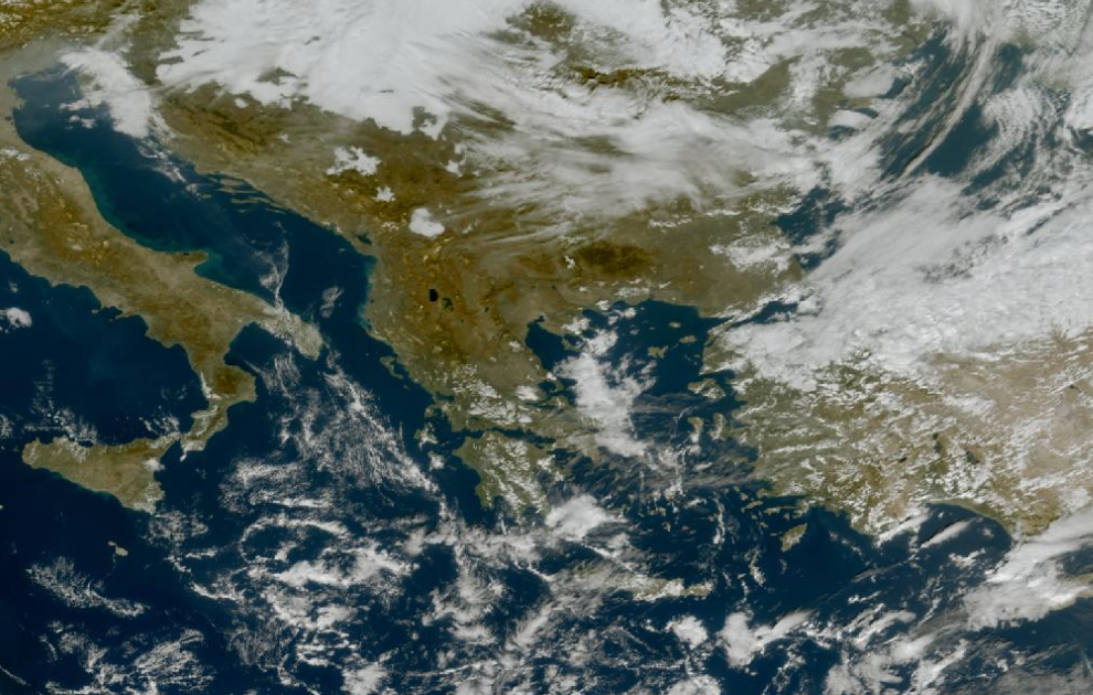 Τελευταία δορυφορική εικόνα νεφοκάλυψης