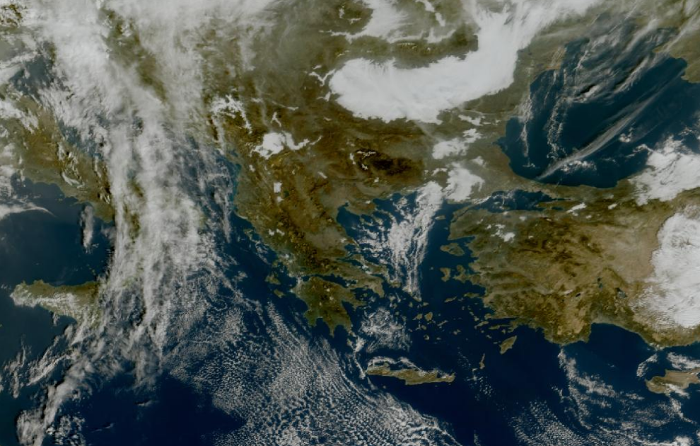 Τελευταία δορυφορική εικόνα νεφοκάλυψης