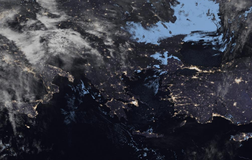 Τελευταία δορυφορική εικόνα νεφοκάλυψης