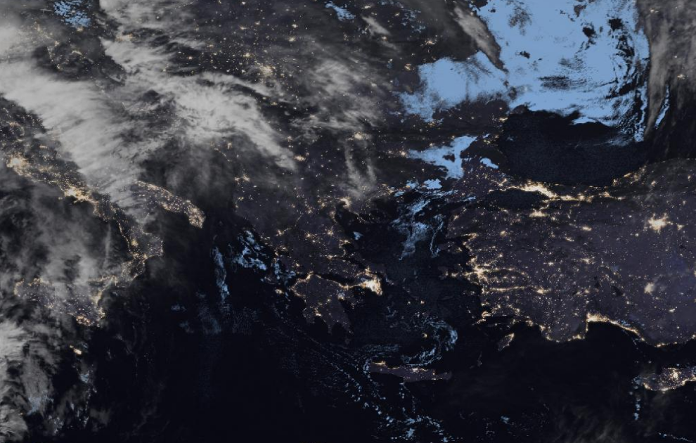 Τελευταία δορυφορική εικόνα νεφοκάλυψης