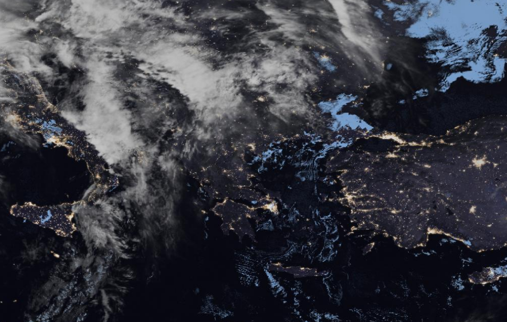 Τελευταία δορυφορική εικόνα νεφοκάλυψης