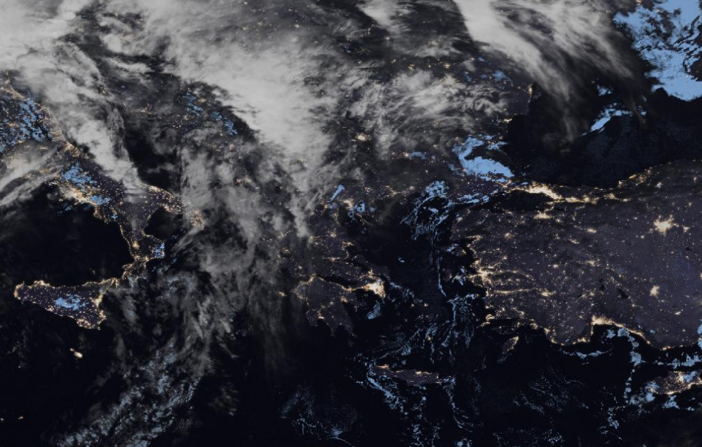 Τελευταία δορυφορική εικόνα νεφοκάλυψης