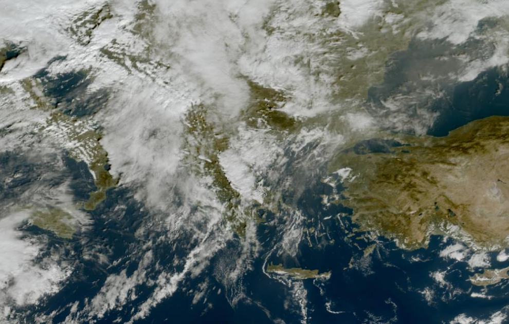 Τελευταία δορυφορική εικόνα νεφοκάλυψης