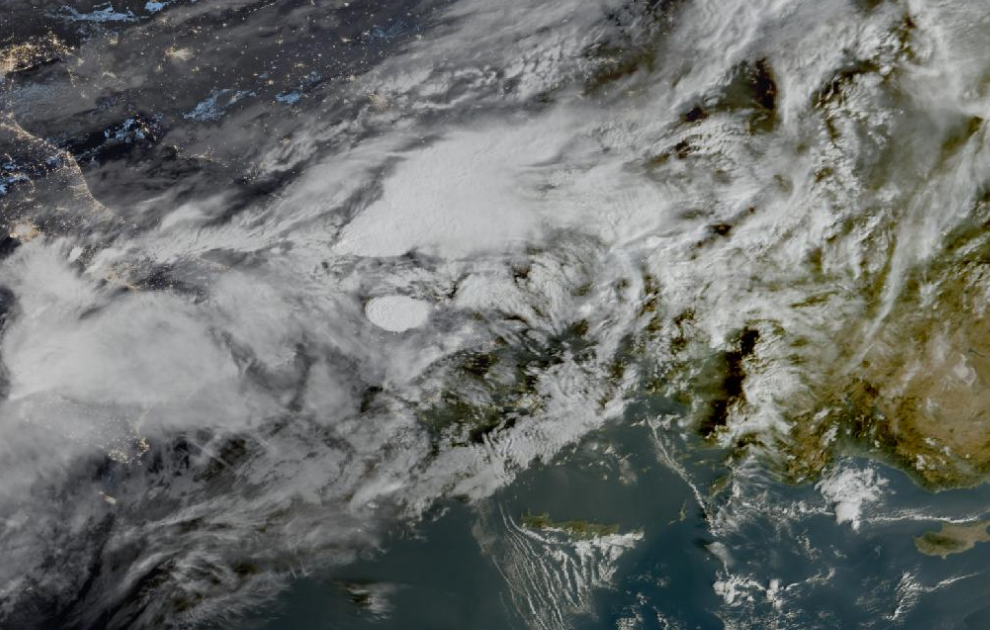 Τελευταία δορυφορική εικόνα νεφοκάλυψης