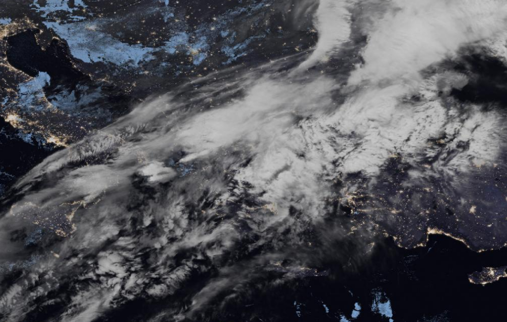 Τελευταία δορυφορική εικόνα νεφοκάλυψης