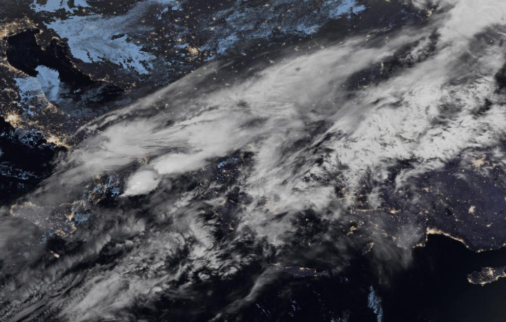 Τελευταία δορυφορική εικόνα νεφοκάλυψης