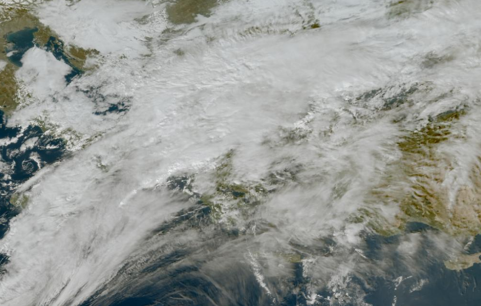 Τελευταία δορυφορική εικόνα νεφοκάλυψης