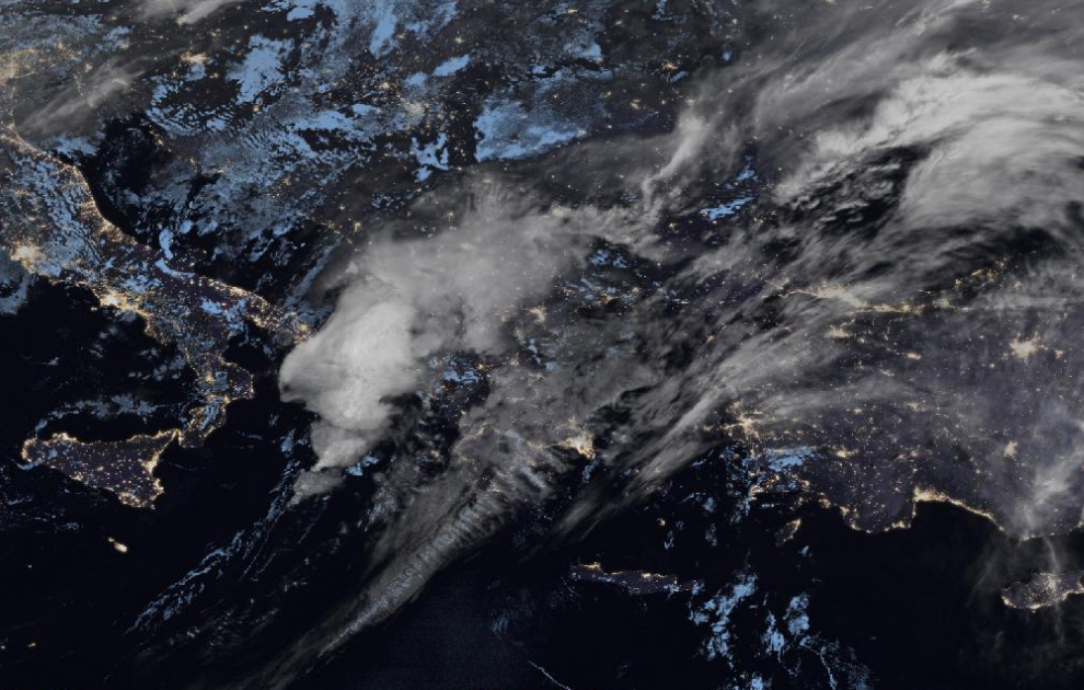 Τελευταία δορυφορική εικόνα νεφοκάλυψης