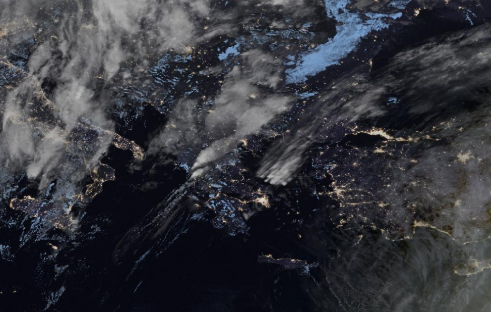 Τελευταία δορυφορική εικόνα νεφοκάλυψης