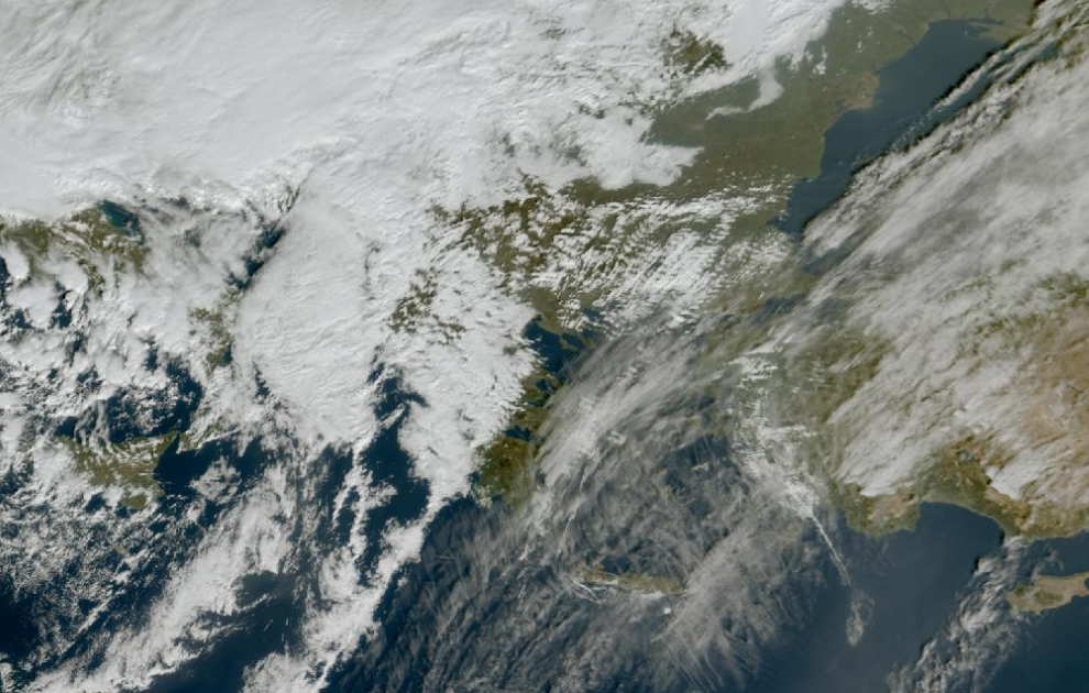 Τελευταία δορυφορική εικόνα νεφοκάλυψης