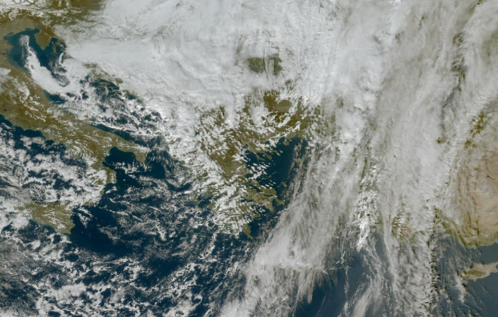 Τελευταία δορυφορική εικόνα νεφοκάλυψης