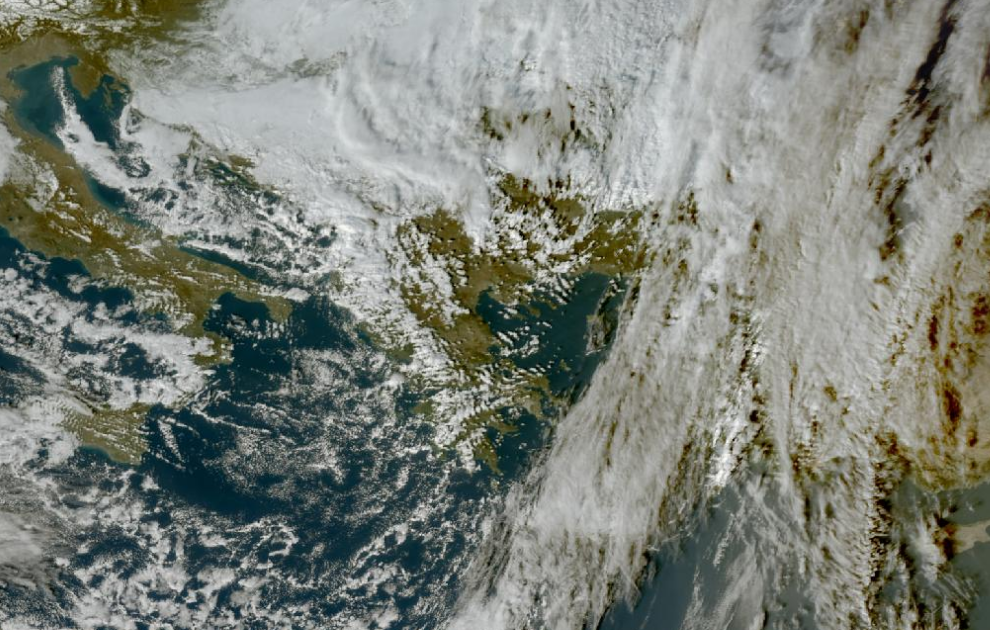 Τελευταία δορυφορική εικόνα νεφοκάλυψης