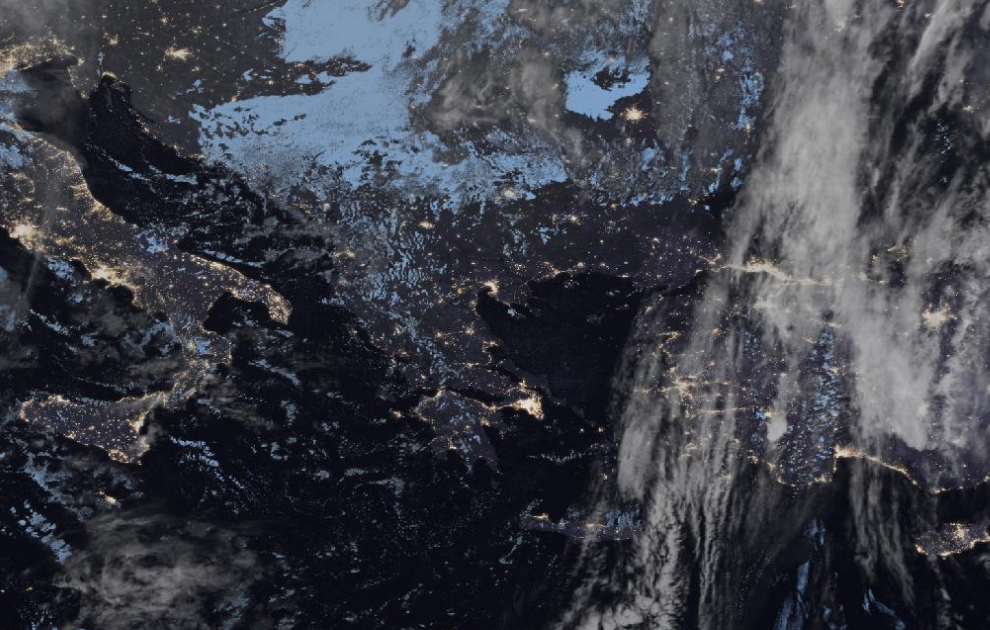 Τελευταία δορυφορική εικόνα νεφοκάλυψης