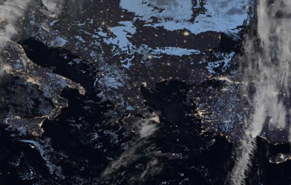 Τελευταία δορυφορική εικόνα νεφοκάλυψης