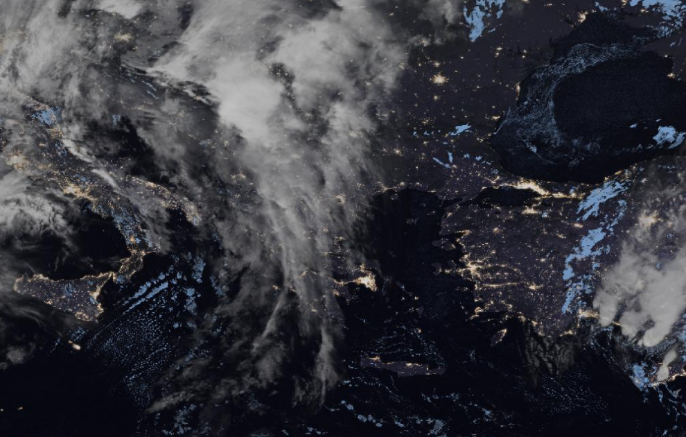 Τελευταία δορυφορική εικόνα νεφοκάλυψης