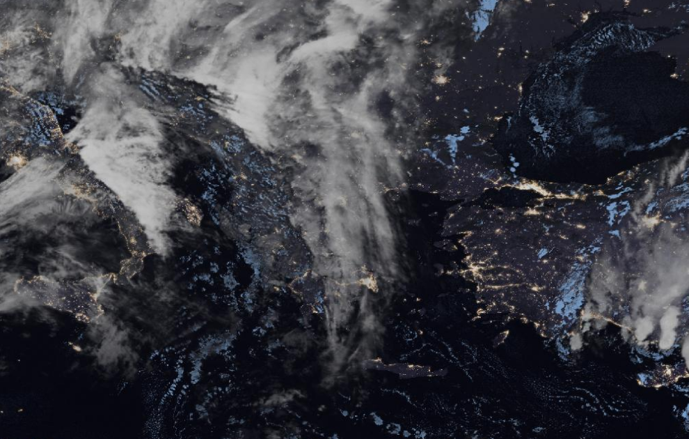 Τελευταία δορυφορική εικόνα νεφοκάλυψης