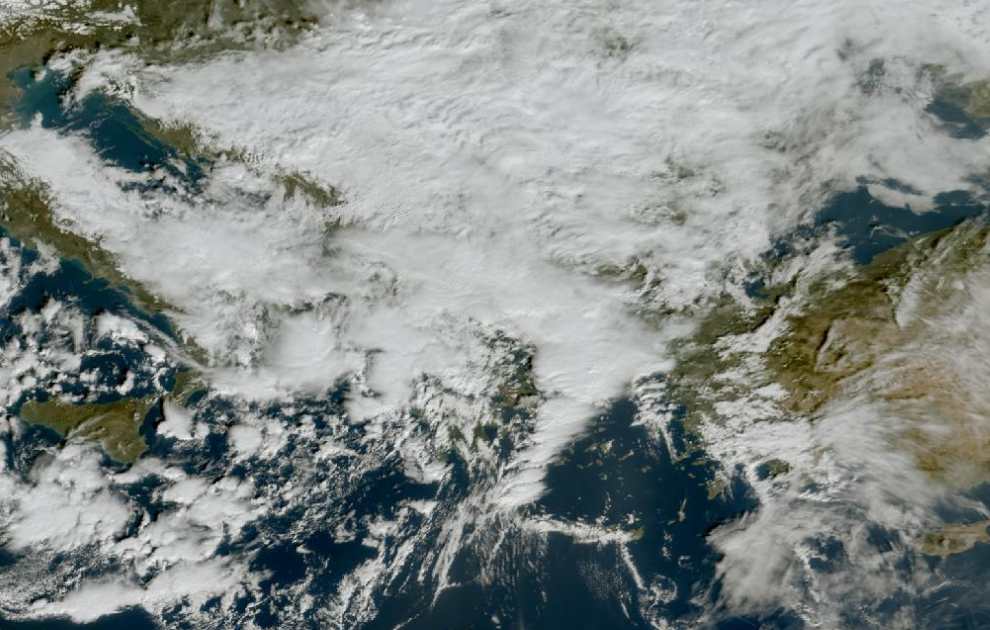 Τελευταία δορυφορική εικόνα νεφοκάλυψης