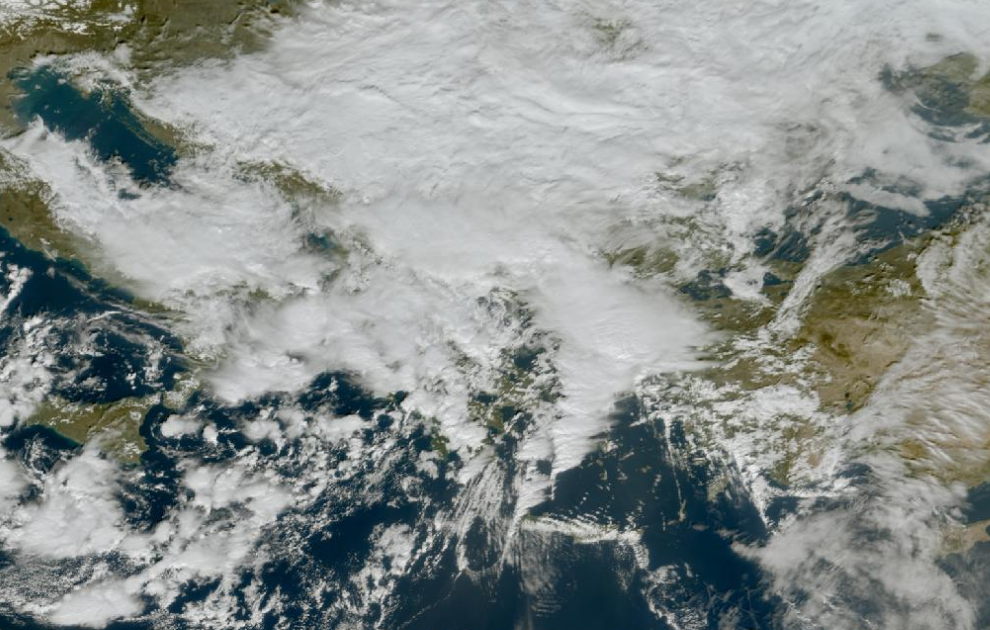 Τελευταία δορυφορική εικόνα νεφοκάλυψης