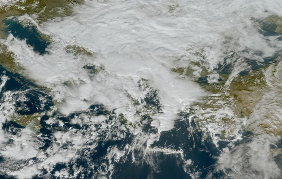 Τελευταία δορυφορική εικόνα νεφοκάλυψης