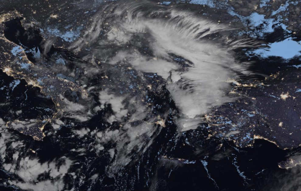 Τελευταία δορυφορική εικόνα νεφοκάλυψης