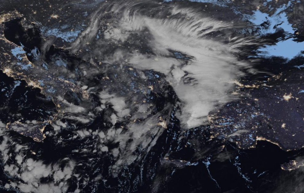 Τελευταία δορυφορική εικόνα νεφοκάλυψης