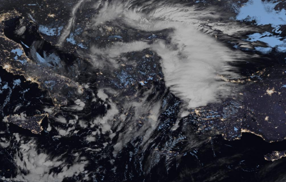 Τελευταία δορυφορική εικόνα νεφοκάλυψης