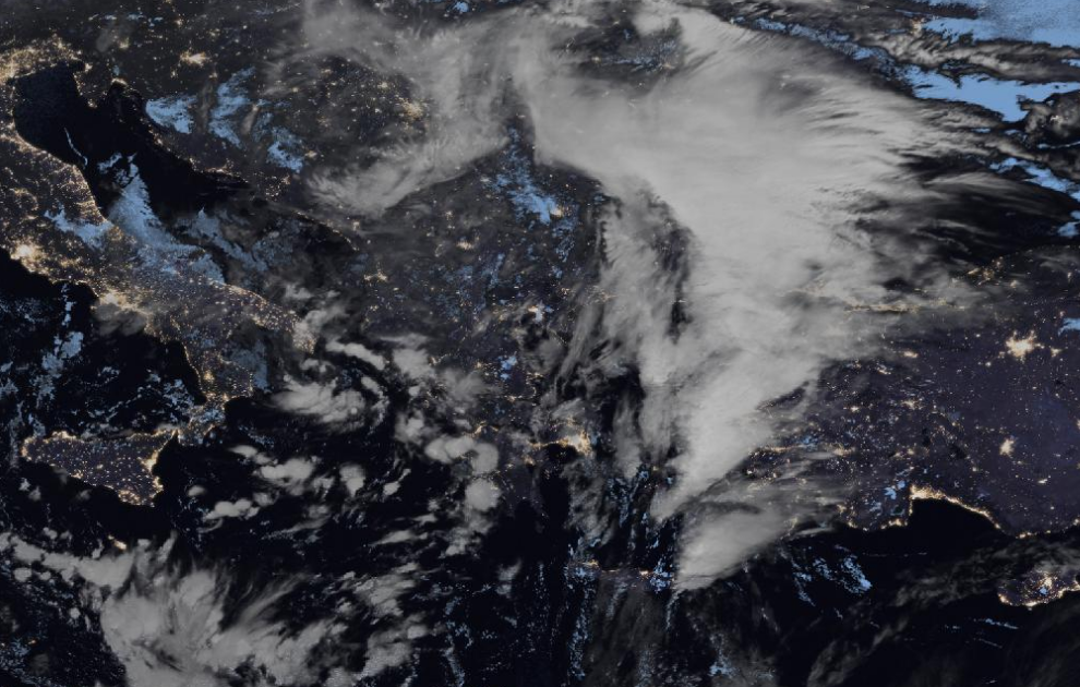 Τελευταία δορυφορική εικόνα νεφοκάλυψης