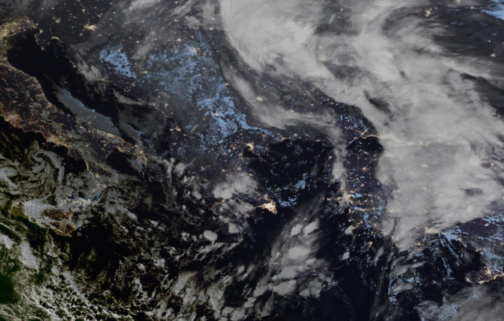 Τελευταία δορυφορική εικόνα νεφοκάλυψης