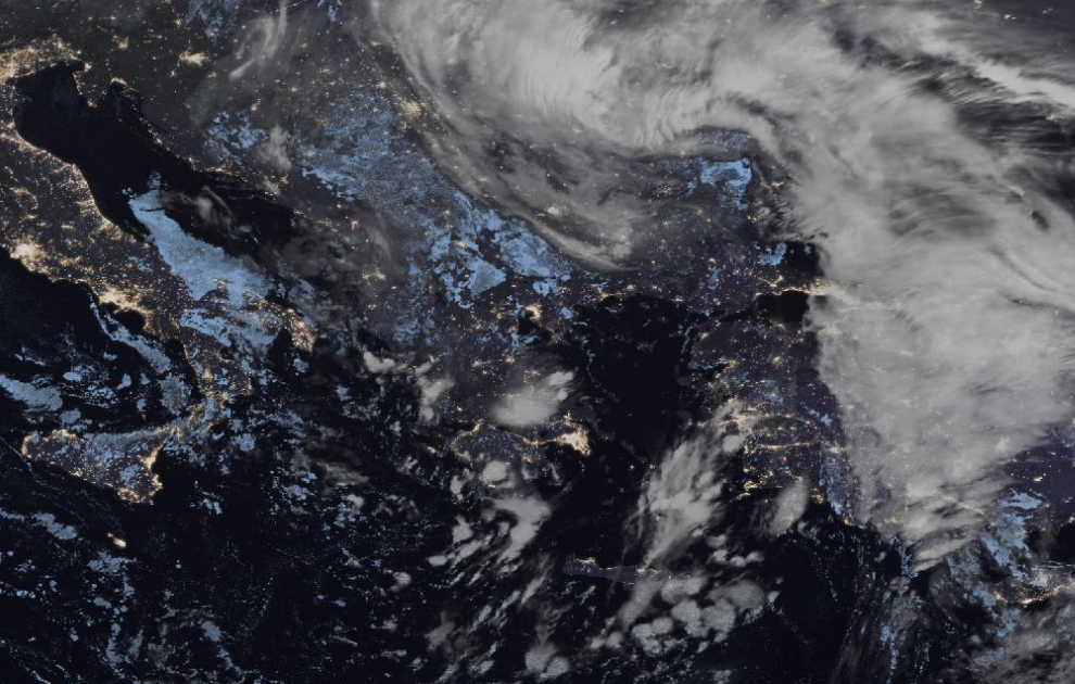 Τελευταία δορυφορική εικόνα νεφοκάλυψης