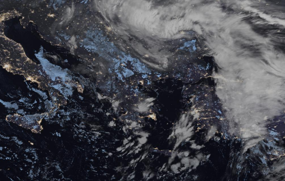 Τελευταία δορυφορική εικόνα νεφοκάλυψης