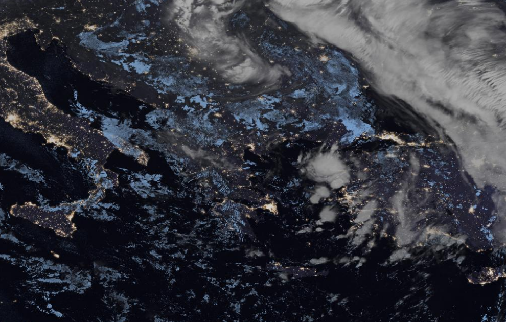 Τελευταία δορυφορική εικόνα νεφοκάλυψης