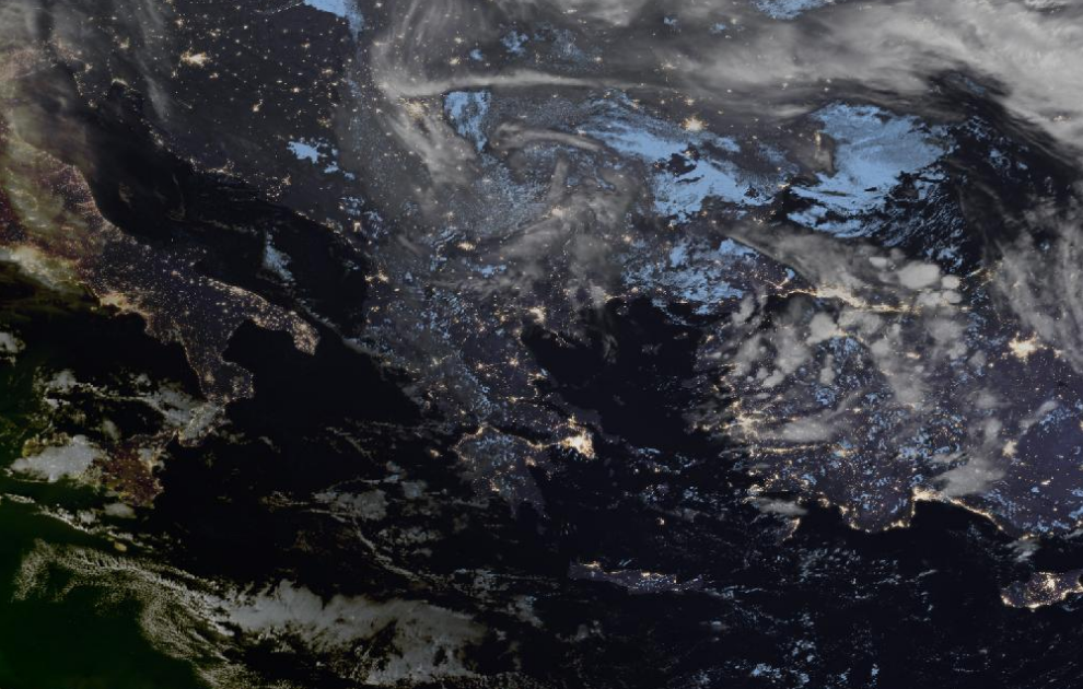 Τελευταία δορυφορική εικόνα νεφοκάλυψης