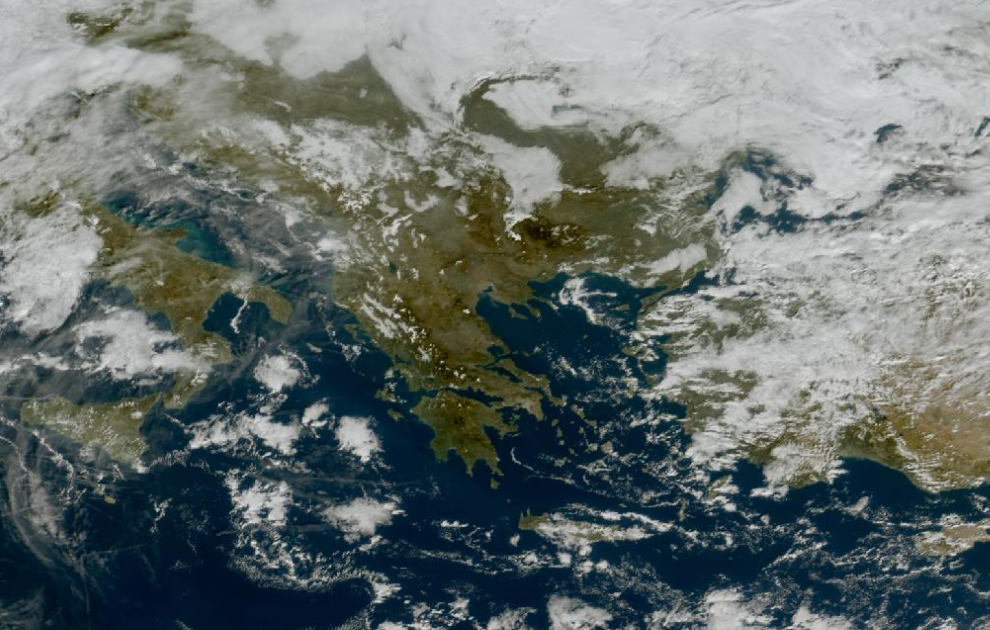 Τελευταία δορυφορική εικόνα νεφοκάλυψης