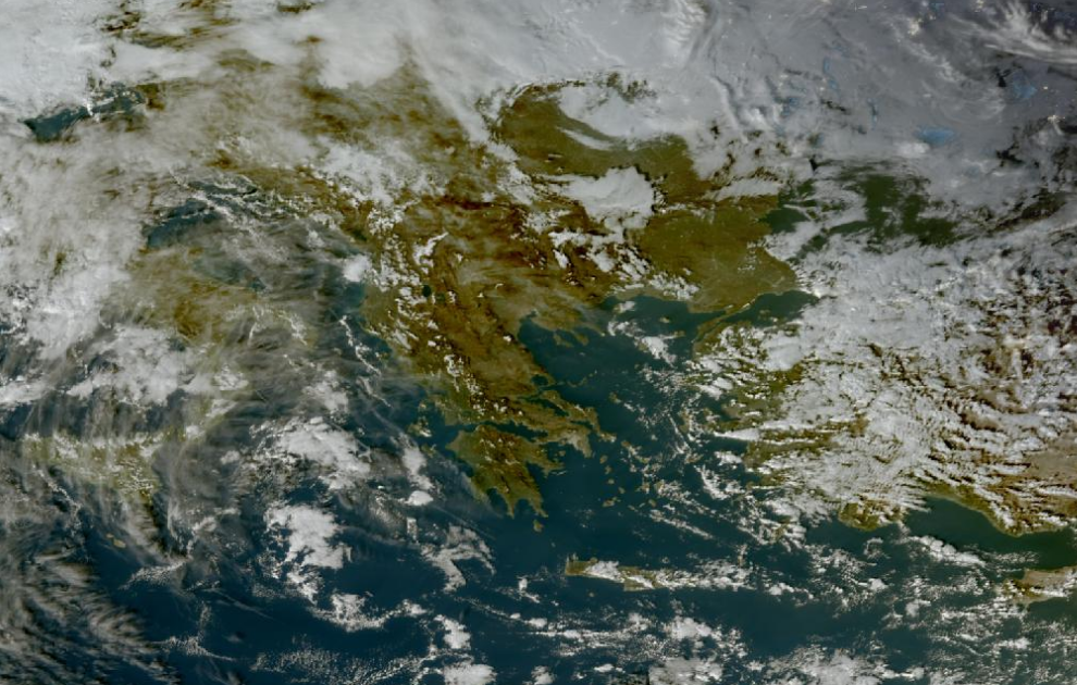 Τελευταία δορυφορική εικόνα νεφοκάλυψης