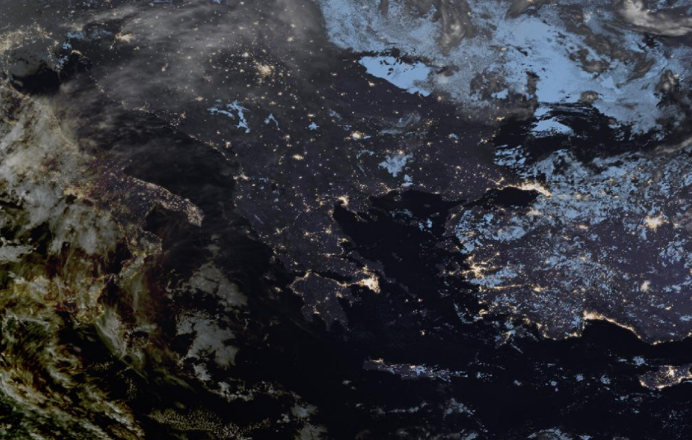 Τελευταία δορυφορική εικόνα νεφοκάλυψης