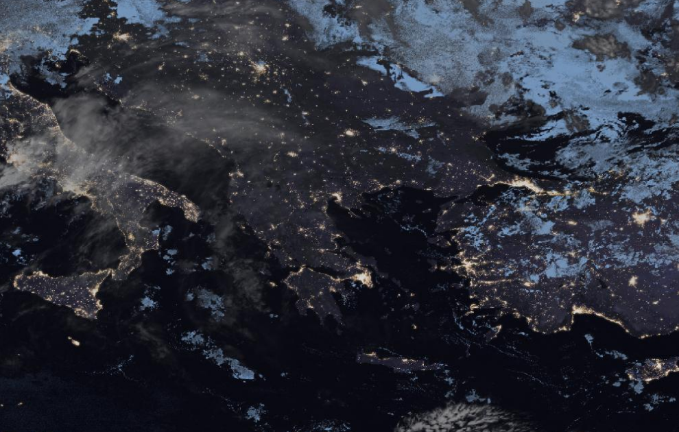 Τελευταία δορυφορική εικόνα νεφοκάλυψης