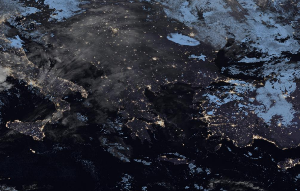 Τελευταία δορυφορική εικόνα νεφοκάλυψης