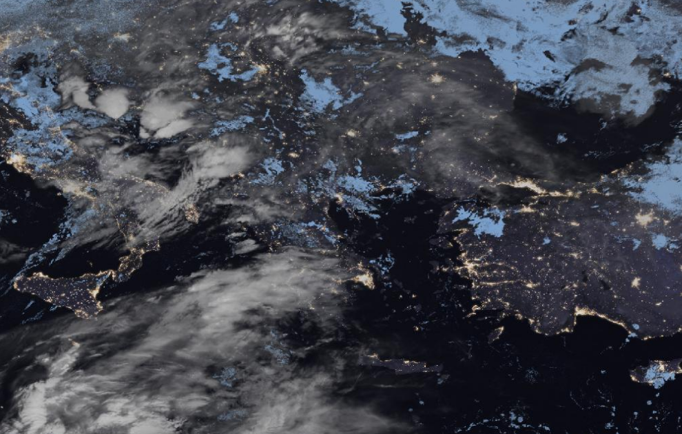 Τελευταία δορυφορική εικόνα νεφοκάλυψης